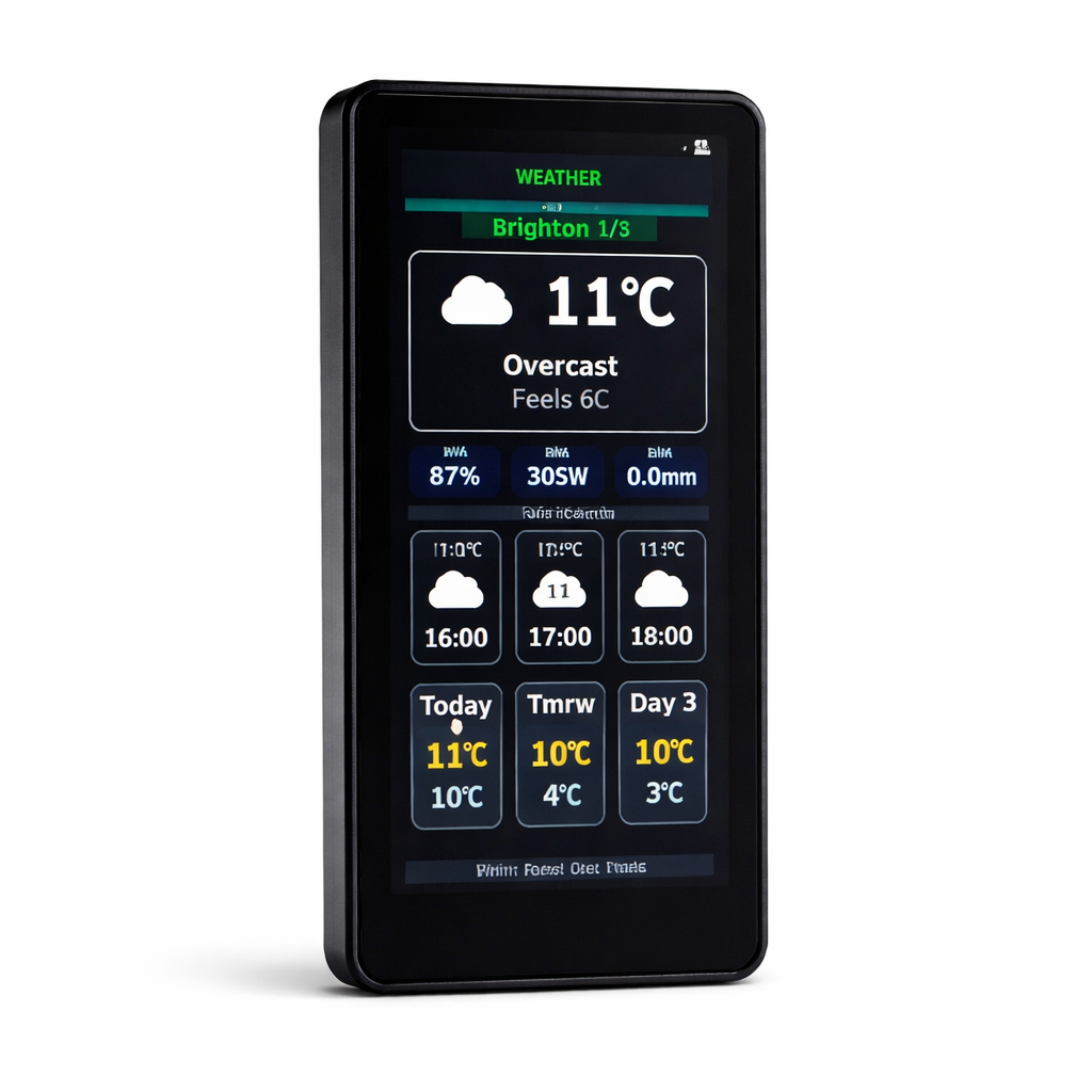Wonder Device weather page